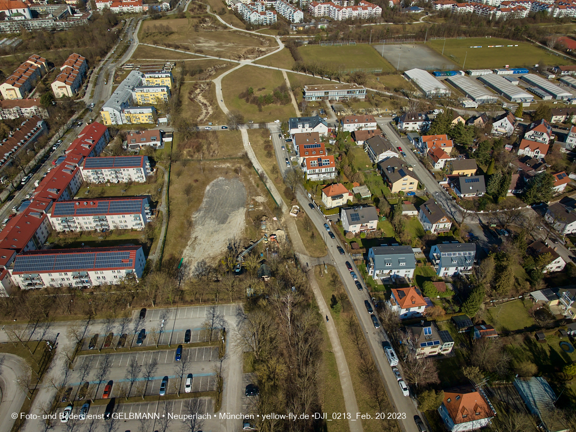20.02.2023 -  der verschwundene Hachinger Bach in Neuperlach und Berg am Laim
